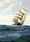 Montague Dawson A Cloudy Day painting